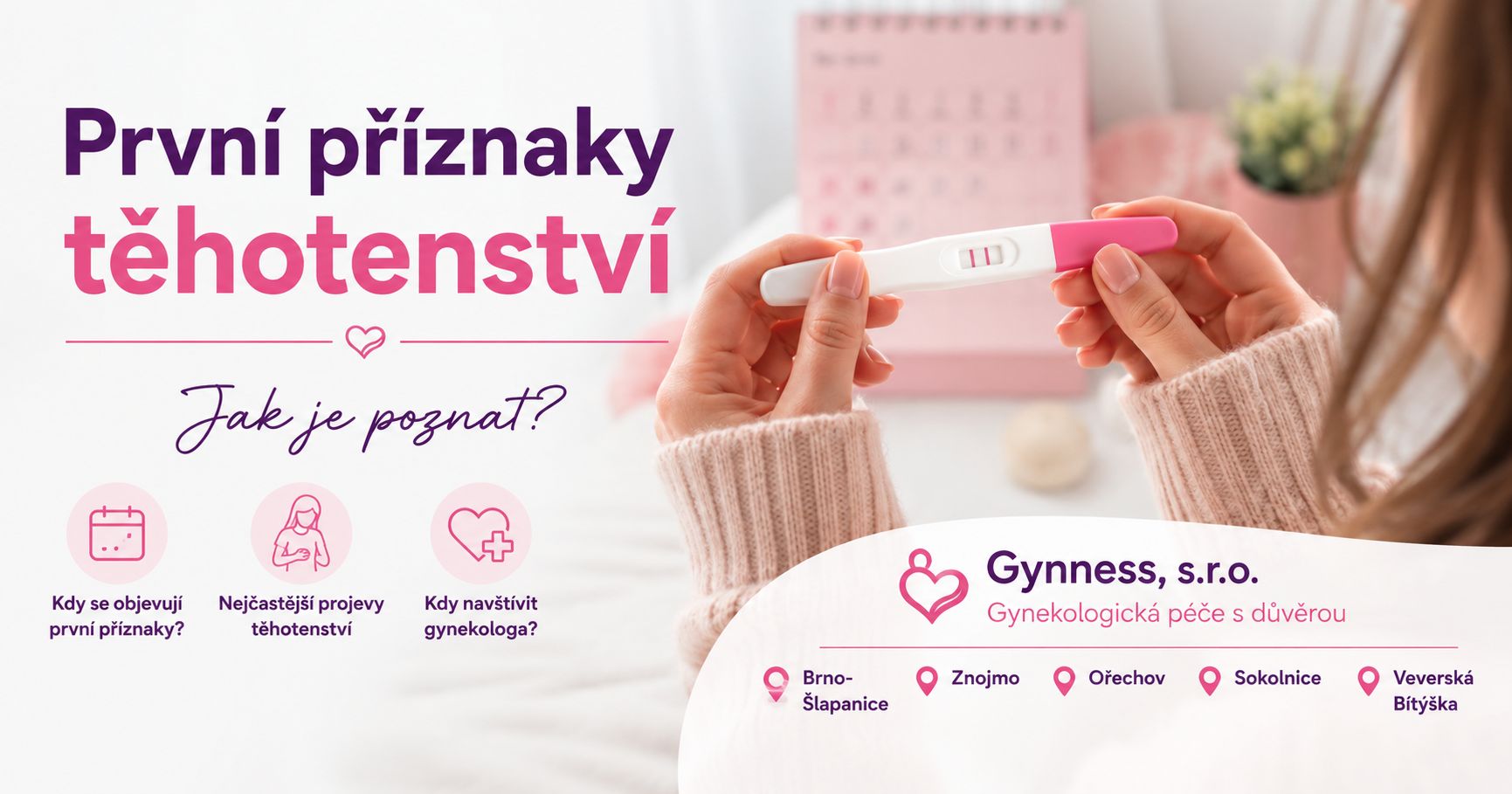 První příznaky těhotenství